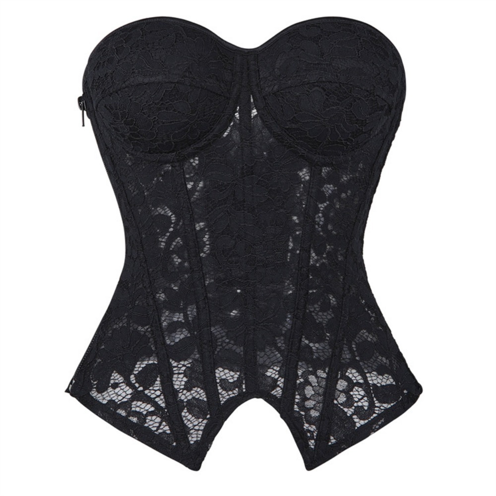 Boning Corset Steel - Top Corsetto Sexy in Rete con