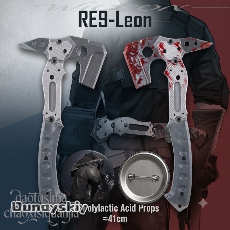 Cosplay Prop Axe - Leonn Ascia Tattica Finta di Alta