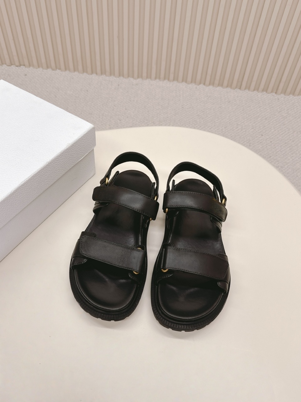Velcro Hook Loop - Sandali da donna di lusso con
