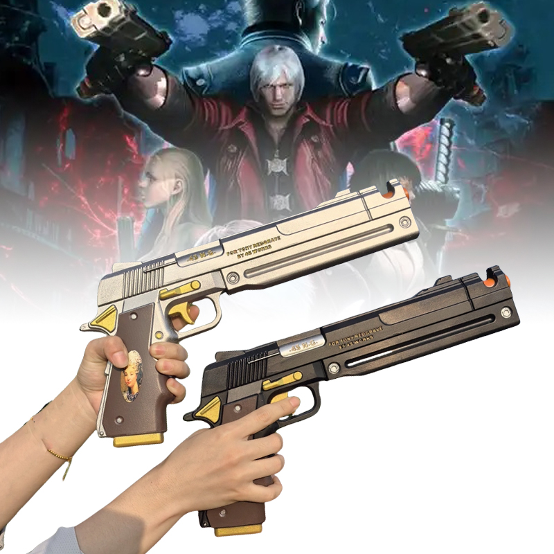 Cosplay Prop Pistol - PU Dante Pistola Pistola Ebano Avorio