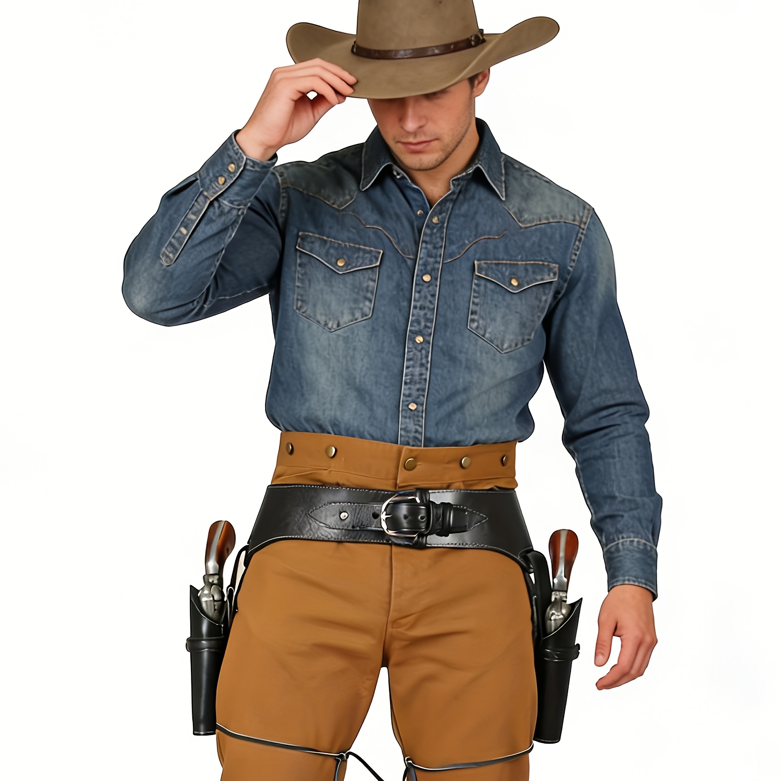 Cosplay Prop Pistol - Fondina da Cosplay Vintage da Cowboy