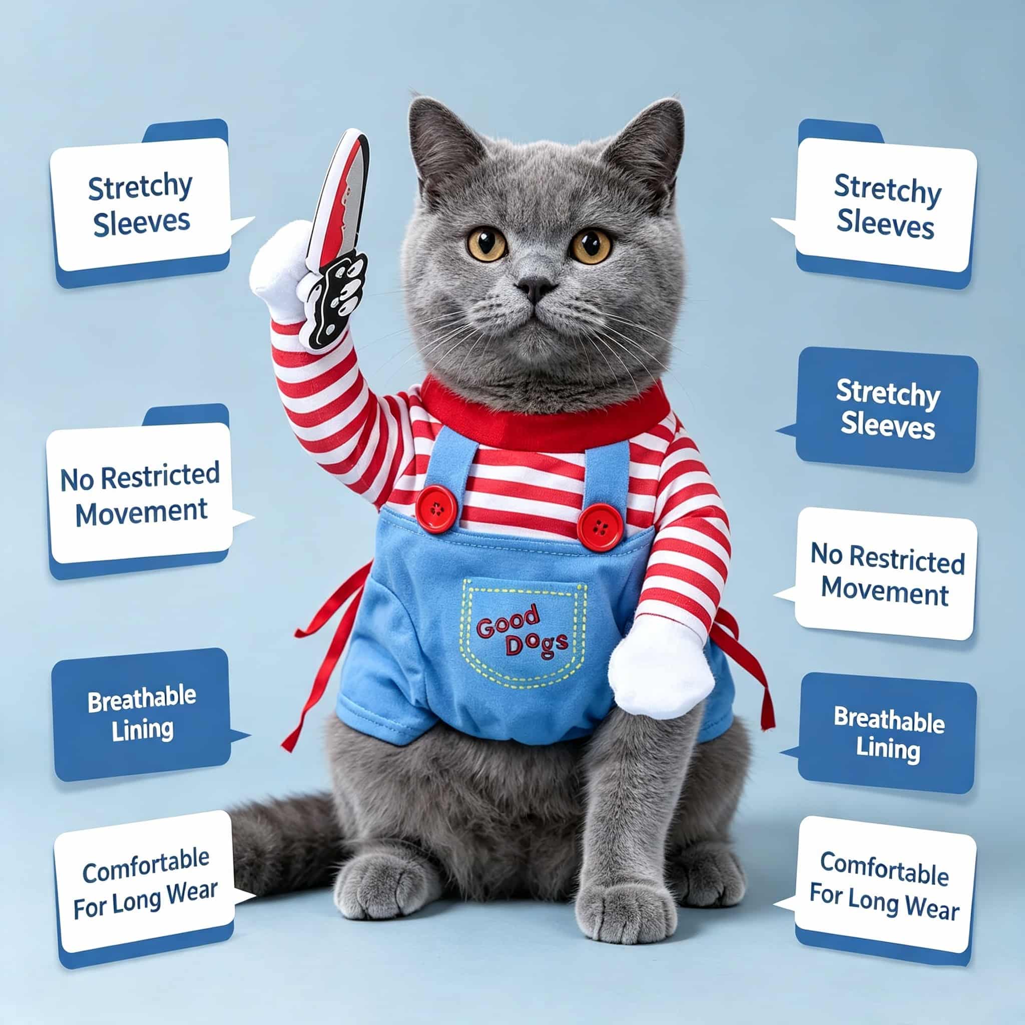 Costume da Chucky per Cani di  - Cosplay Prop Blueprints recensione e prezzo